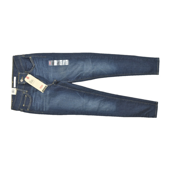 NEW Women's Levi's 710 Super Skinny Jeans Mid Rise Size 4 Short Blue Cotton - Picture 1 of 8